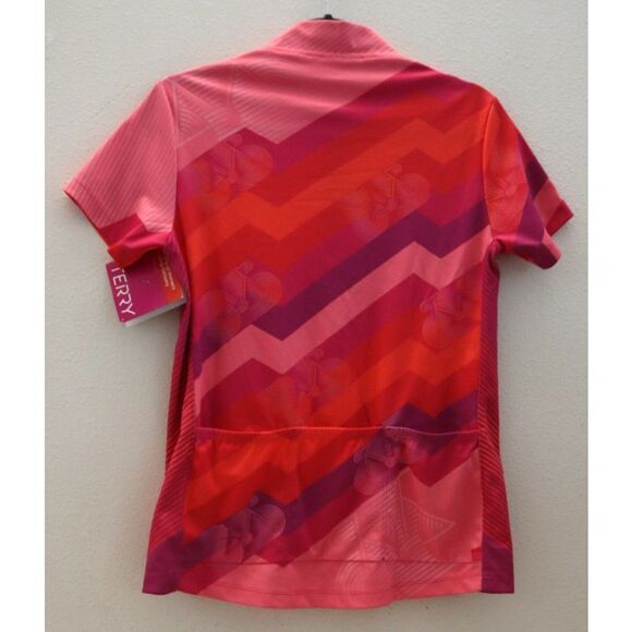 Terry 630840A2BZ3 Women's Sz S Level Up Pink Actif Biking Jersey - Picture 2 of 11